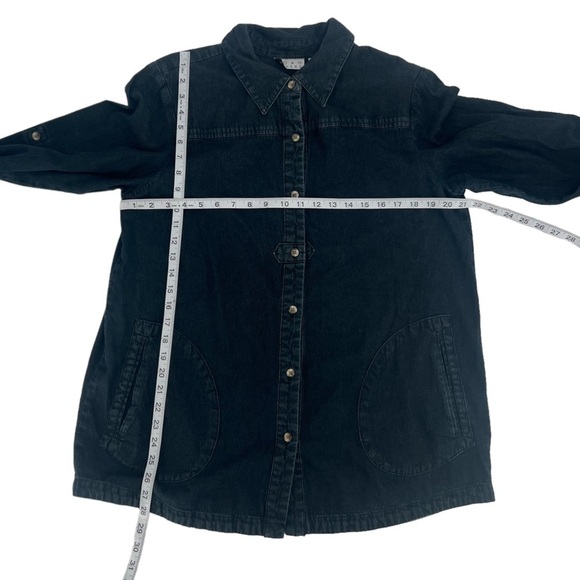 Joan Rivers Denim Blue Jean Shacket Size Medium Women’s - Picture 4 of 5